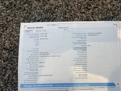 1986 Mercedes-Benz 300SL R107 For Sale (picture 143 of 175)