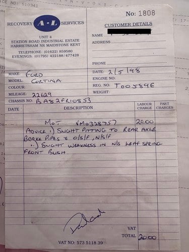 1967 Ford Cortina Mk1 till salu (bild 100 av 119)