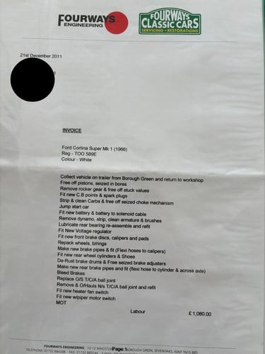 1967 Ford Cortina Mk1 till salu (bild 106 av 119)