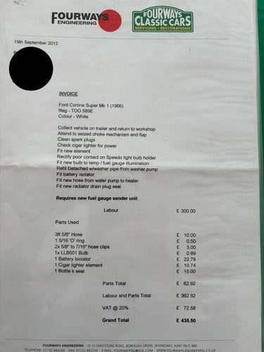 1967 Ford Cortina Mk1 till salu (bild 109 av 119)