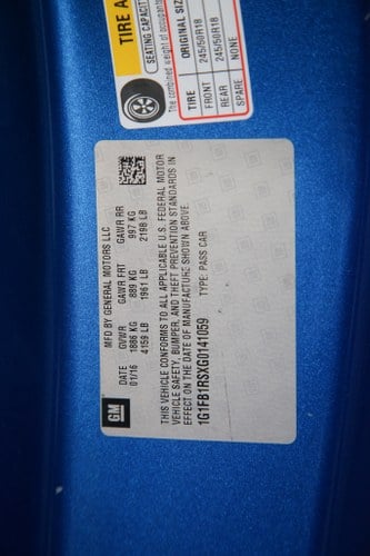 2016 Chevrolet Camaro LT till salu (bild 61 av 71)