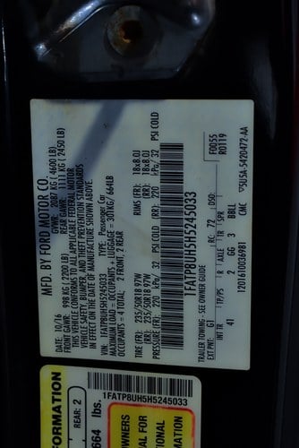 2017 Ford Mustang Convertible 2.3 Ecoboost till salu (bild 76 av 81)