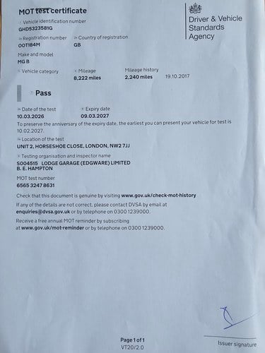 1973 MG MGB GT zum Verkauf (Bild 145 von 152)