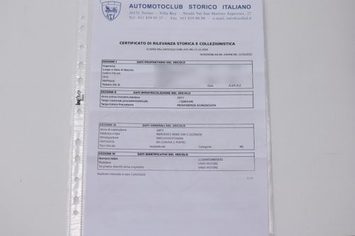 1977 Mercedes-Benz 230C W123 For Sale (picture 117 of 120)