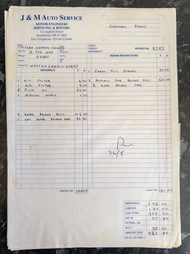 1990 Ford Sierra Sapphire RS Cosworth 4x4 For Sale (picture 174 of 209)