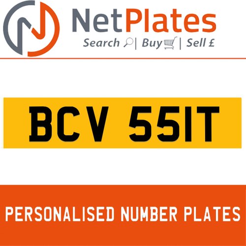 BCV 551T Private Number Plate On DVLA Retention Ready To Go In vendita