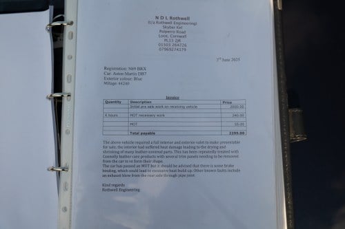 1995 Aston Martin DB7 Coupe Manual For Sale (picture 160 of 170)
