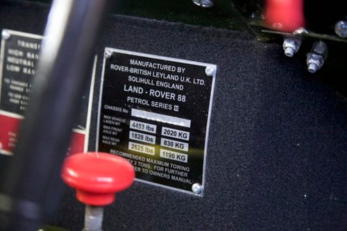 1973 Land Rover Series III 88" En venta (imagen 49 de 142)