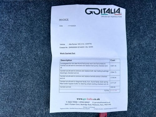 1997 Alfa Romeo 145 Cloverleaf zum Verkauf (Bild 207 von 207)