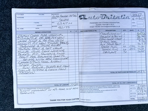1997 Alfa Romeo 145 Cloverleaf zum Verkauf (Bild 205 von 207)
