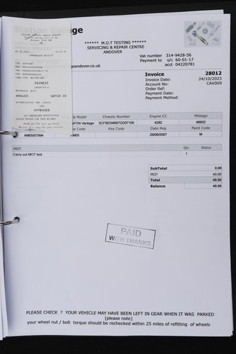 2007 Aston Martin V8 Vantage Roadster En venta (imagen 220 de 237)