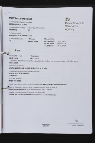 2007 Aston Martin V8 Vantage Roadster En venta (imagen 237 de 237)