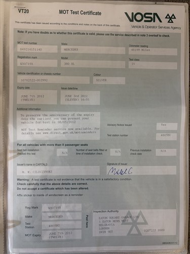 1981 Mercedes-Benz 380 SLC C107 For Sale (picture 91 of 122)
