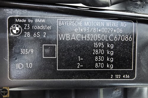 1998 BMW Z3 Roadster 2.8 In vendita (immagine 39 di 43)