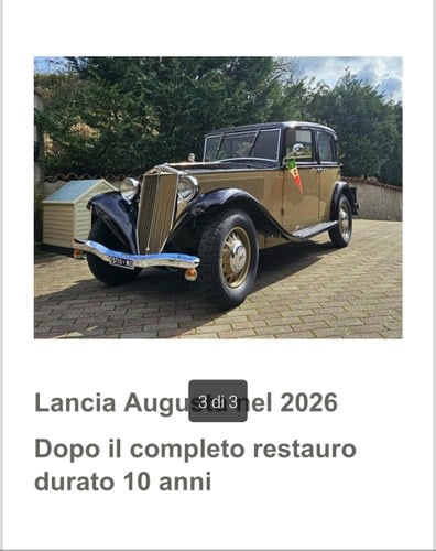 1936 Lancia Augusta In vendita (immagine 59 di 85)
