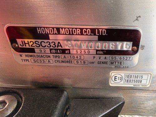 1996 Honda CBR-900RR Fireblade SC33 zum Verkauf (Bild 55 von 56)