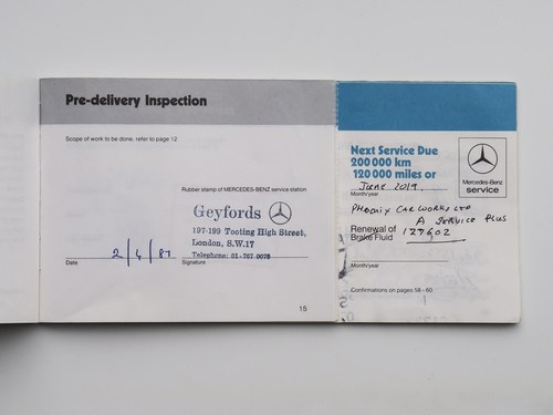 1987 Mercedes-Benz 500SEC C126 zum Verkauf (Bild 109 von 140)
