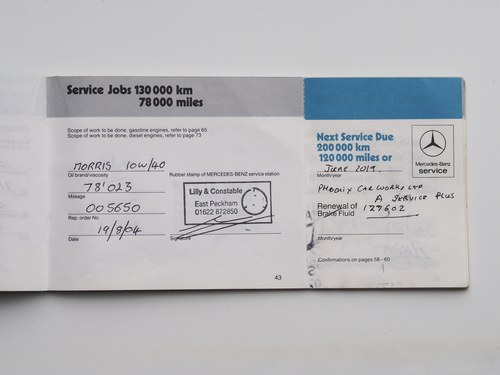 1987 Mercedes-Benz 500SEC C126 zum Verkauf (Bild 124 von 140)