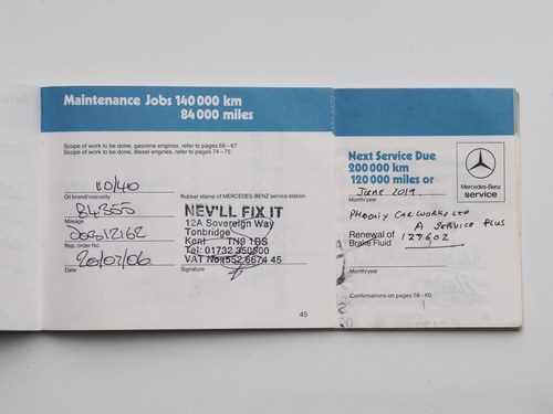 1987 Mercedes-Benz 500SEC C126 zum Verkauf (Bild 125 von 140)