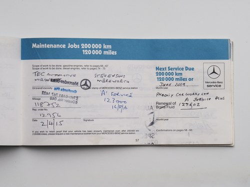 1987 Mercedes-Benz 500SEC C126 zum Verkauf (Bild 131 von 140)