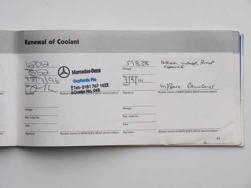 1987 Mercedes-Benz 500SEC C126 zum Verkauf (Bild 135 von 140)