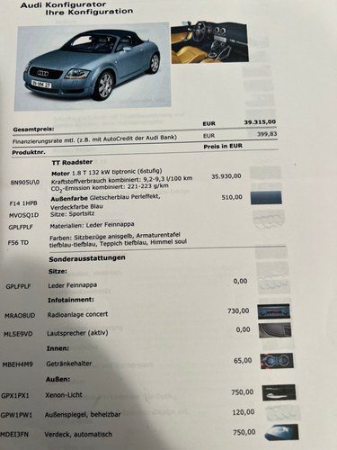 2004 Audi TT S-Line Roadster Mk1 zum Verkauf (Bild 69 von 81)