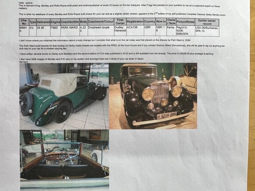 1936 Bentley 4¼ Litre Drophead Coupé by Park Ward zum Verkauf (Bild 66 von 141)