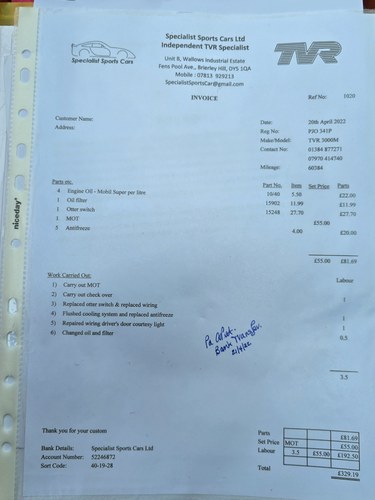 1975 TVR 3000M For Sale (picture 247 of 251)