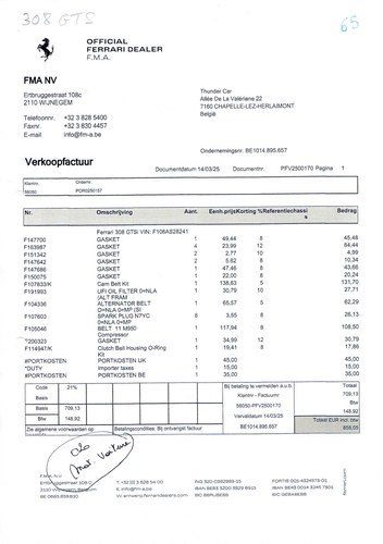 1979 Ferrari 308 GTS till salu (bild 43 av 50)
