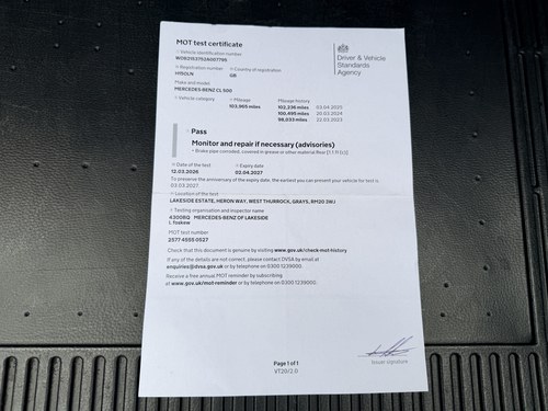 2000 Mercedes-Benz CL500 C215 For Sale (picture 115 of 127)