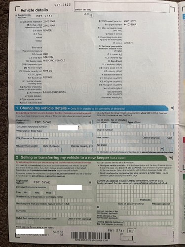 1967 Rover 2000 P6 till salu (bild 118 av 120)