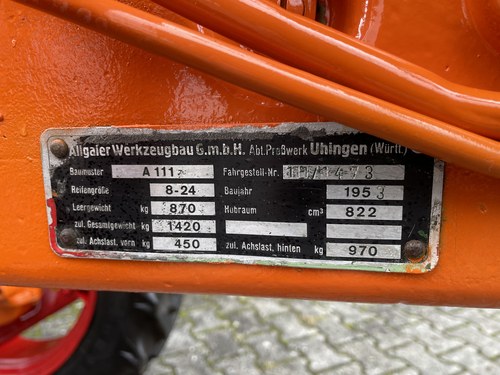 1953 Allgaier-Porsche A111 For Sale (picture 22 of 74)