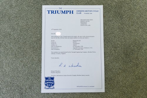 1958 Triumph Bonneville T120R 'Tangerine Dream' à venda (imagem 82 de 94)