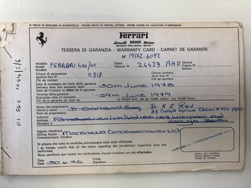 1978 Ferrari 400 GT RHD Manual For Sale (picture 215 of 235)