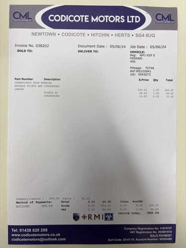 1978 Ferrari 400 GT RHD Manual For Sale (picture 220 of 235)