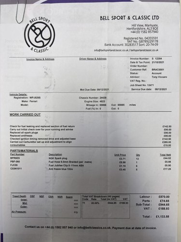 1978 Ferrari 400 GT RHD Manual For Sale (picture 225 of 235)