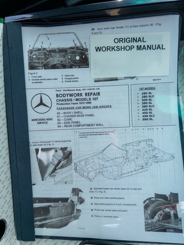 1986 Mercedes-Benz 300SL R107 51,251 miles till salu (bild 214 av 267)