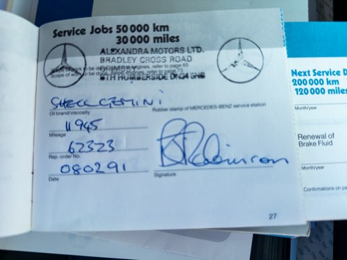 1986 Mercedes-Benz 300SL R107 51,251 miles till salu (bild 250 av 267)