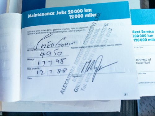 1986 Mercedes-Benz 300SL R107 51,251 miles till salu (bild 253 av 267)
