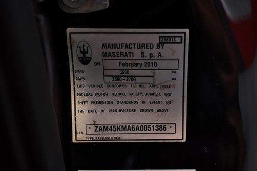 2010 Maserati GranCabrio Te koop (foto 84 van 92)