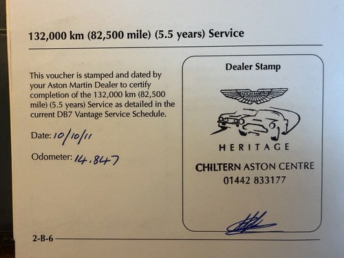 2002 Aston Martin DB7 Vantage Volante - Manual For Sale (picture 99 of 130)