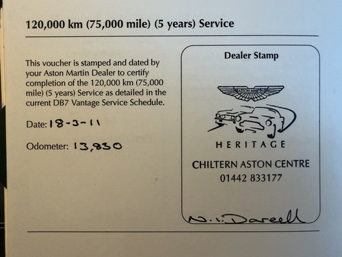 2002 Aston Martin DB7 Vantage Volante - Manual For Sale (picture 100 of 130)