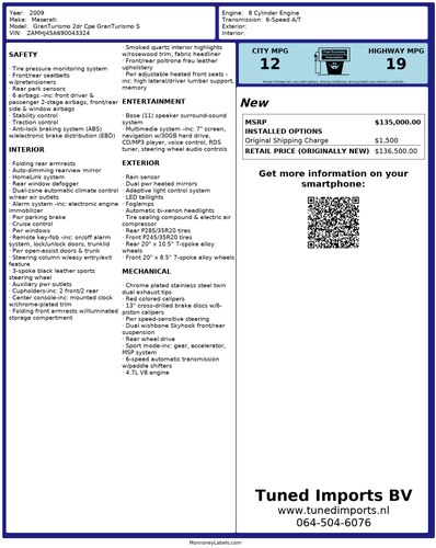 2009 Maserati GranTurismo S Coupe En venta (imagen 94 de 94)