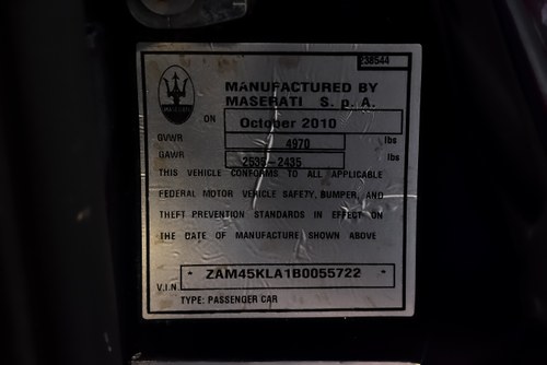 2011 Maserati GranTurismo S For Sale (picture 92 of 102)