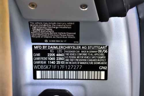 2007 Mercedes-Benz SL550 R230 zum Verkauf (Bild 80 von 134)