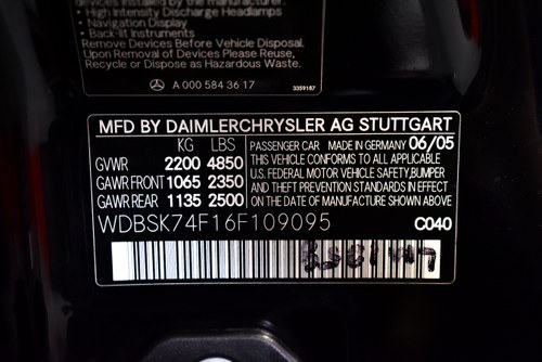 2006 Mercedes-Benz SL55 Convertible R230 zum Verkauf (Bild 68 von 108)