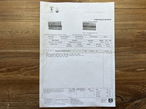 2004 Ferrari 360 Spider zum Verkauf (Bild 199 von 222)