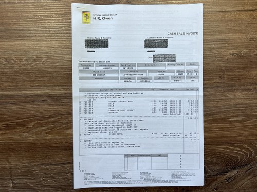 2004 Ferrari 360 Spider zum Verkauf (Bild 209 von 222)