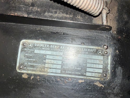1952 Mercedes-Benz 220 Cabriolet A W187 till salu (bild 130 av 159)