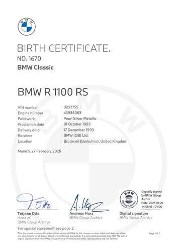 1993 BMW R 1100 RS In vendita (immagine 44 di 46)